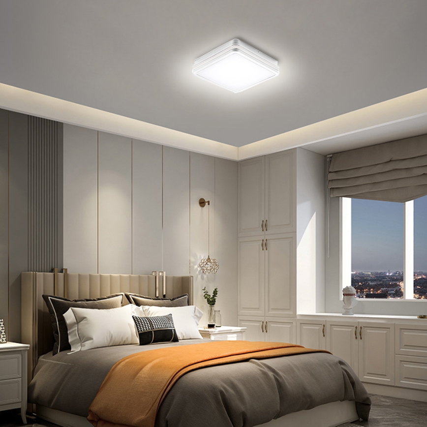 Brilagi - LED външно осветително тяло BENE LED/24W/230V 26x26 cm бяло IP54