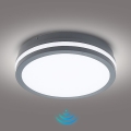 Brilagi - LED външно осветително тяло с датчик BENE LED/24W/230V Ø 26 см антрацит IP54