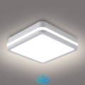 Brilagi - LED външно осветително тяло с сензор BENE LED/24W/230V 26x26 см бяло IP54