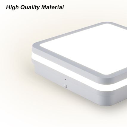 Brilagi - LED външно осветително тяло с сензор BENE LED/24W/230V 26x26 см бяло IP54
