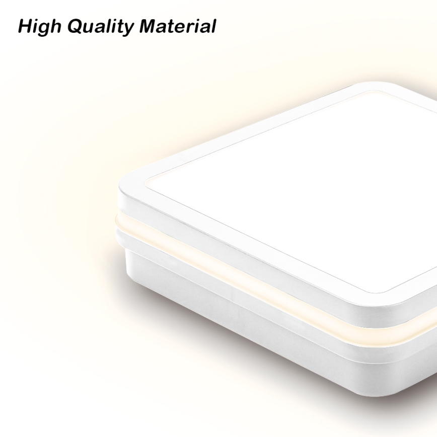 Brilagi - LED външно осветително тяло със сензор BENE LED/18W/230V 22x22 cm бяло IP54