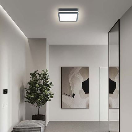 Brilagi - LED външно осветително тяло със сензор BENE LED/18W/230V 22x22 cm антрацит IP54