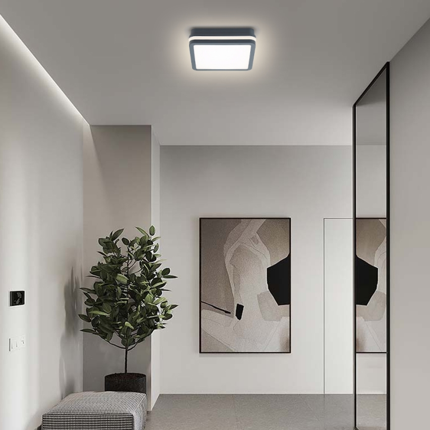 Brilagi - LED външно осветително тяло със сензор BENE LED/18W/230V 22x22 cm антрацит IP54