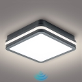 Brilagi - LED външно осветително тяло със сензор BENE LED/18W/230V 22x22 см антрацит IP54