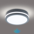 Brilagi - LED външно осветително тяло със сензор BENE LED/18W/230V диаметър 22 см антрацит IP54