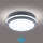 Brilagi - LED външно осветително тяло със сензор BENE LED/18W/230V диаметър 22 см антрацит IP54
