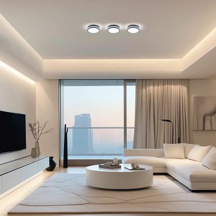 Brilagi - LED външно осветително тяло със сензор BENE LED/18W/230V, диаметър 22 см, антрацит, IP54