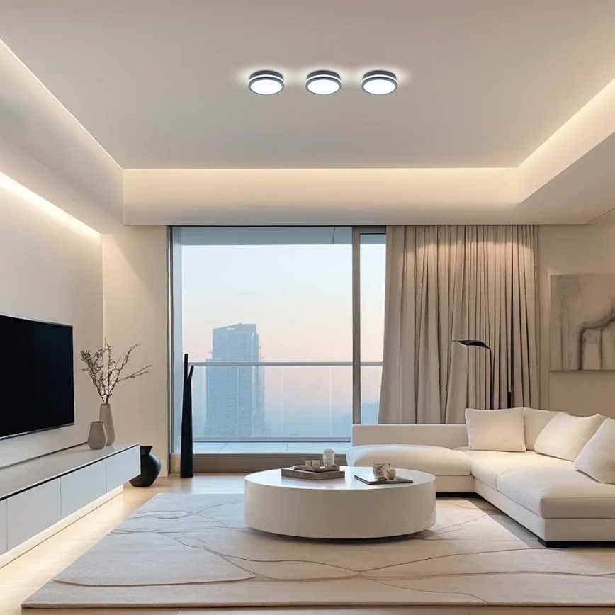 Brilagi - LED външно осветително тяло със сензор BENE LED/18W/230V, диаметър 22 см, антрацит, IP54