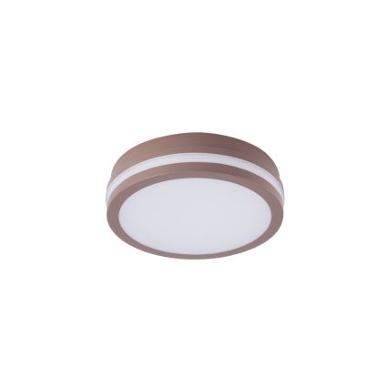 Brilagi - LED външно таванно осветително тяло с сензор BENE LED/18W/230V Ø 21,5 см кафяво IP54