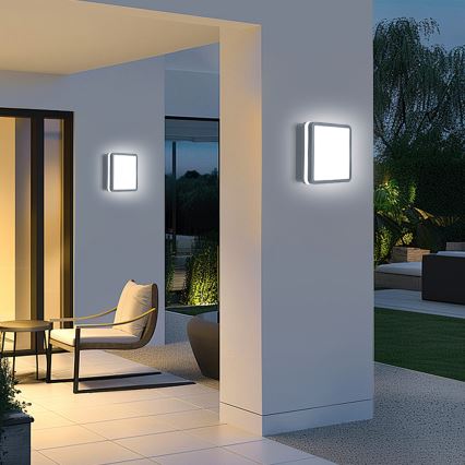 Brilagi - LED външно осветително тяло със сензор за движение BENE LED/24W/230V 26x26 см антрацит IP54