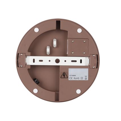 Brilagi - LED външно осветително тяло със сензор BENE LED/24W/230V диам. 26 cm кафяво IP54