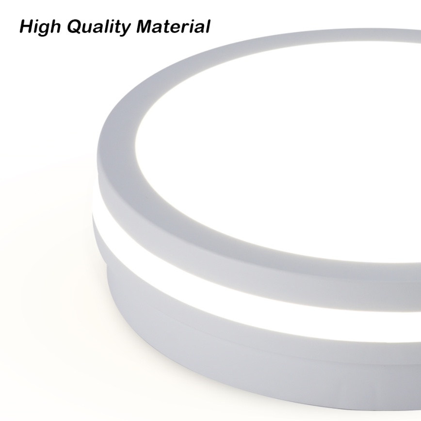 Brilagi - LED външен таванен плафон с датчик BENE LED/24W/230V Ø 26 см бял IP54