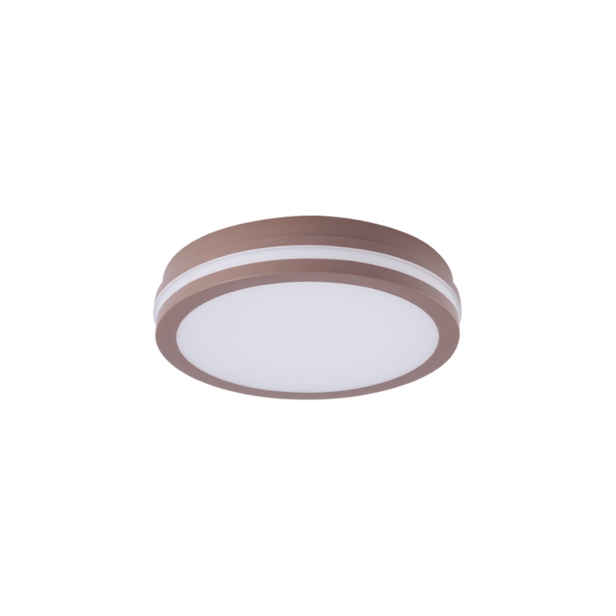 Brilagi - LED външно осветително тяло със сензор BENE LED/24W/230V Ø 26 см кафяво IP54