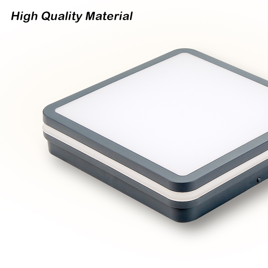 Brilagi - LED външно осветително тяло с датчик за движение BENE LED/24W/230V 26x26 см антрацит IP54
