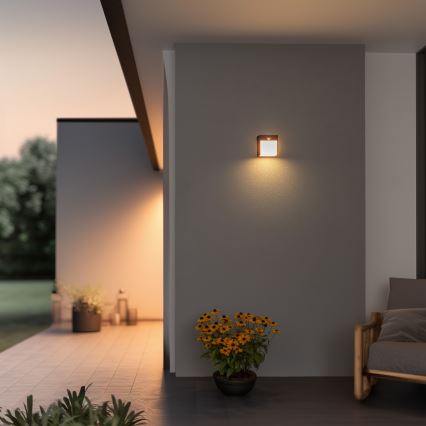 Brilagi - LED външно стенна лампа с сензор TERNI LED/12W/230V антрацит IP44