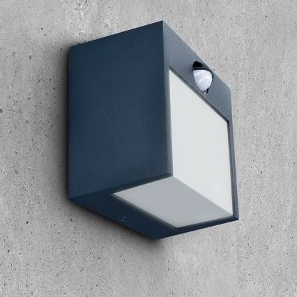Brilagi - LED външно стенна лампа с сензор TERNI LED/12W/230V антрацит IP44