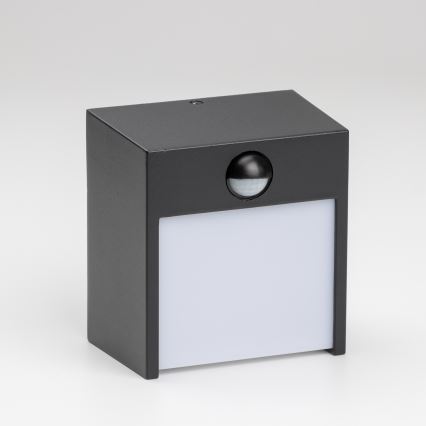 Brilagi - LED външно стенна лампа с сензор TERNI LED/12W/230V черна IP44