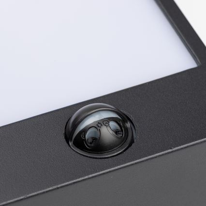 Brilagi - LED външно стенна лампа с сензор TERNI LED/12W/230V черна IP44