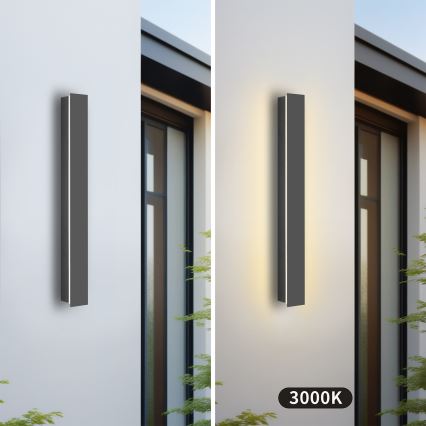 Brilagi - LED външно стенно осветително тяло LINEAR LED/12W/230V 3000K IP65 50 см антрацит CRI 90