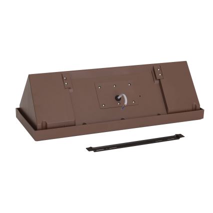 Brilagi - LED външен стенен осветител TRIANGLE със сензор LED/42W/230V 45 cm кафяв IP65