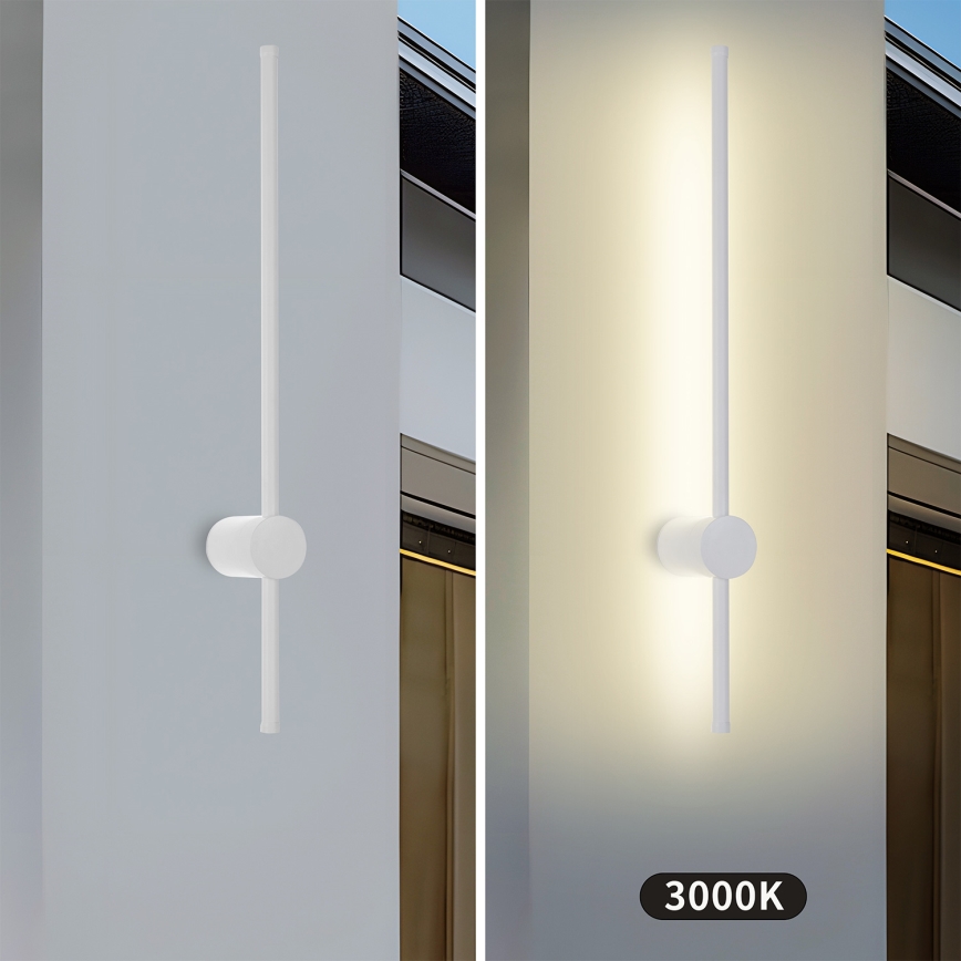 Brilagi - LED външно стенно осветително тяло AURA LED/12W/230V 3000K IP54 65 cm бяло CRI 90