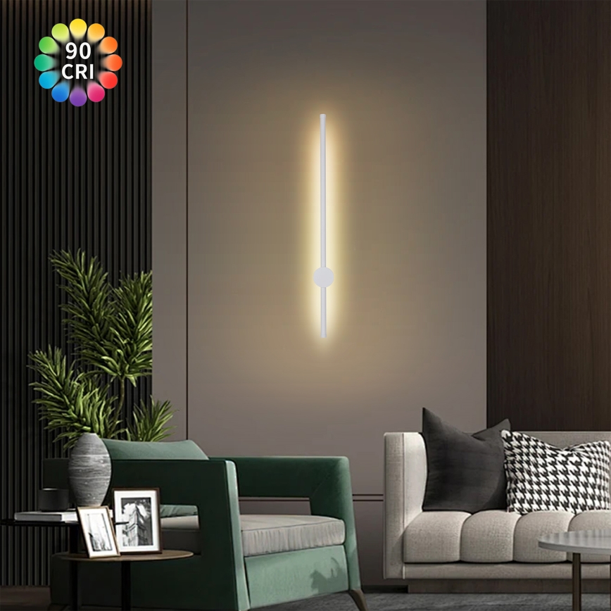 Brilagi - LED външно стенно осветително тяло AURA LED/12W/230V 3000K IP54 65 cm бяло CRI 90