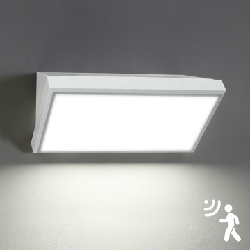 Brilagi - LED външно стенна лампа с сензор TRIANGLE LED/20W/230V бяла IP65