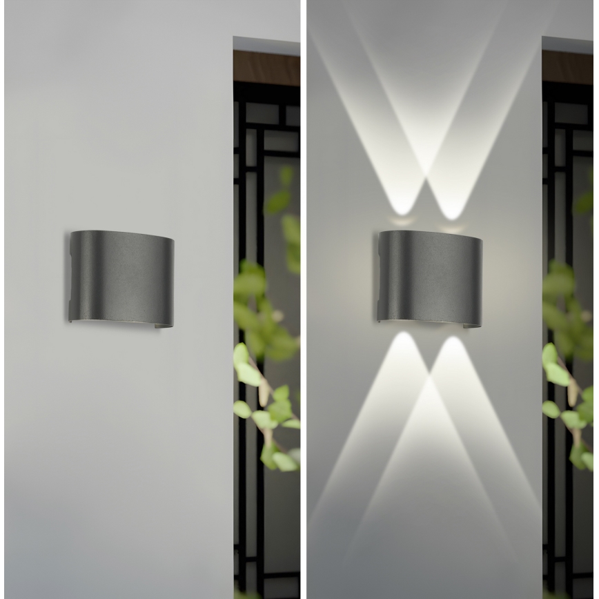 Brilagi - LED Външно стенна осветително тяло FLAREBOX LED/4W/230V антрацит IP65