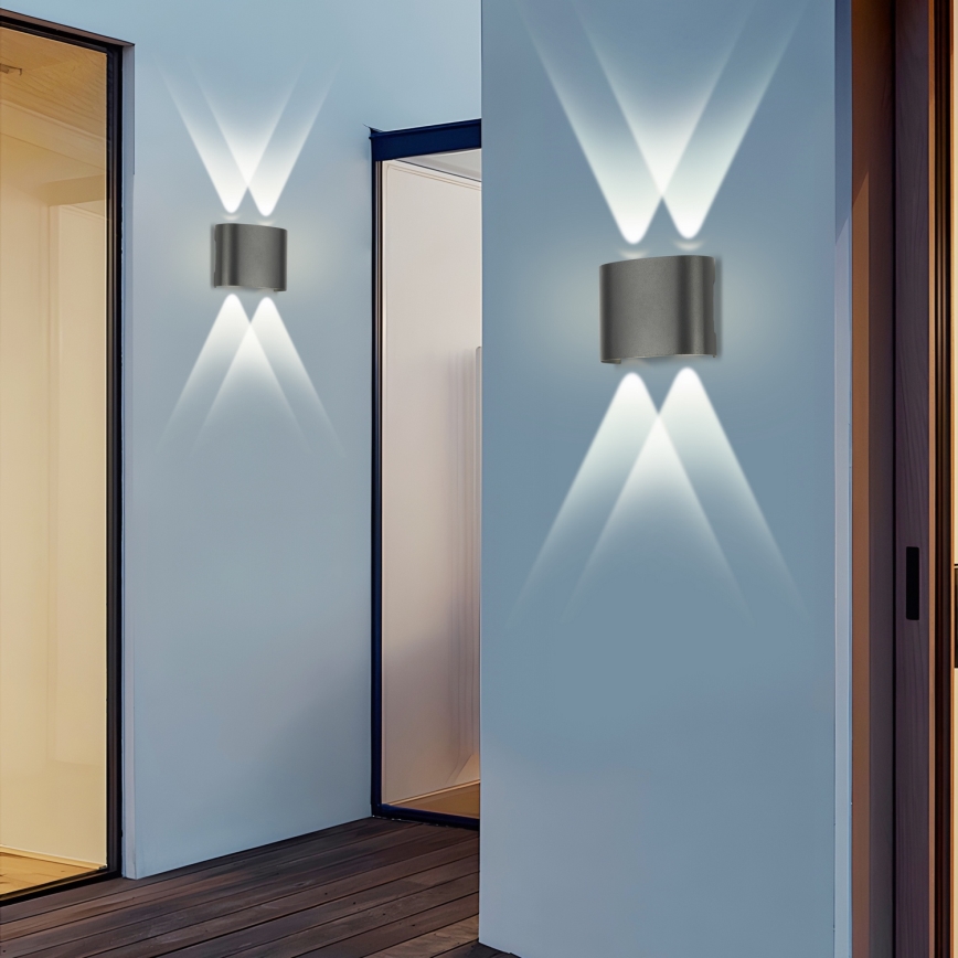 Brilagi - LED Външно стенна осветително тяло FLAREBOX LED/4W/230V антрацит IP65