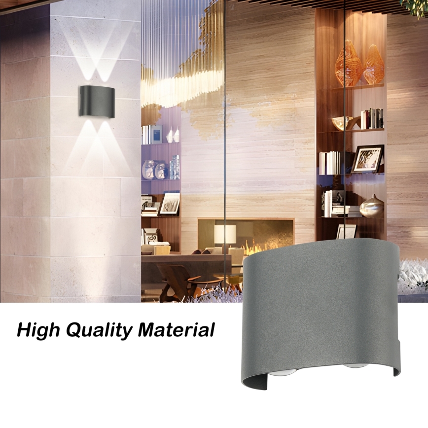Brilagi - LED Външно стенна осветително тяло FLAREBOX LED/4W/230V антрацит IP65