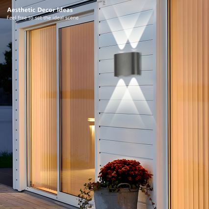 Brilagi - LED Външно стенна осветително тяло FLAREBOX LED/4W/230V антрацит IP65