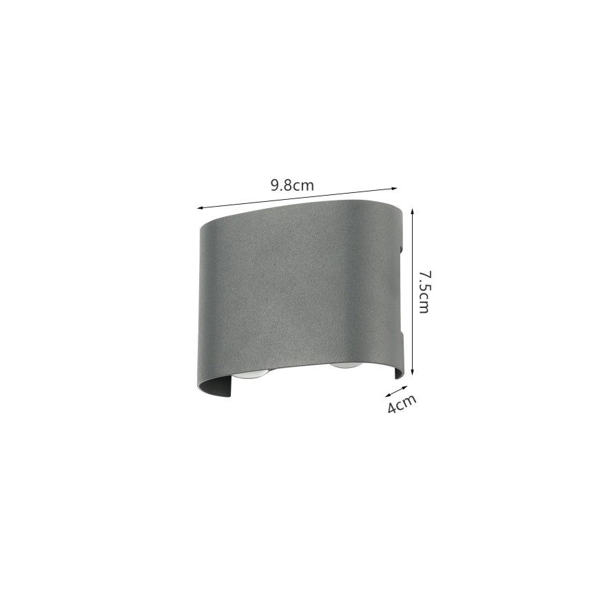 Brilagi - LED Външно стенна осветително тяло FLAREBOX LED/4W/230V антрацит IP65