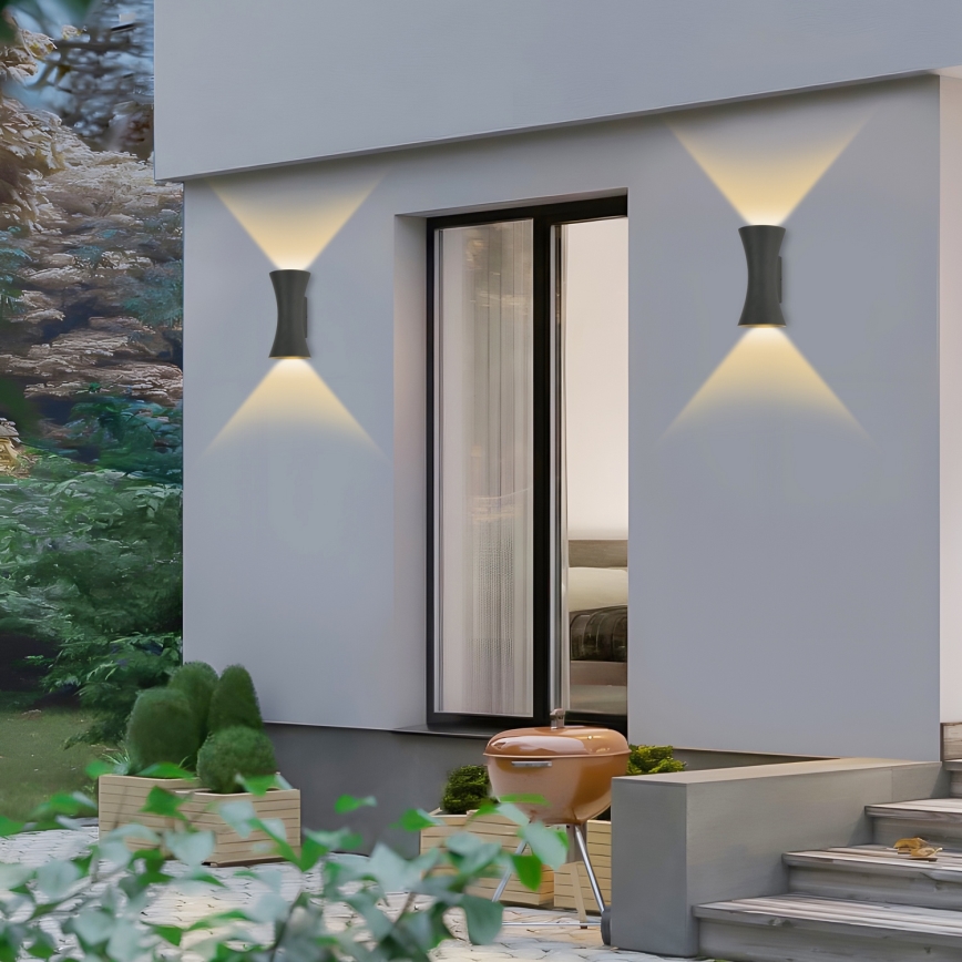 Брилаги - LED Външно стенна светлина BICON LED/10W/230V антрацит IP44