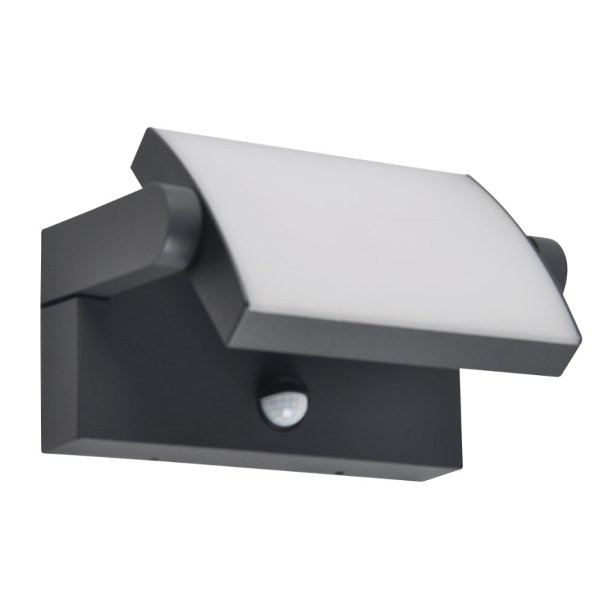 BRILAGI - LED външно стенно осветително тяло със сензор за движение и сумрак ANKLE LED/12W/230V IP65 черно