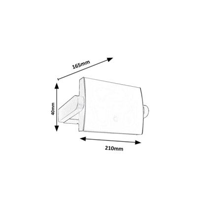 Brilagi - LED външно стенно осветително тяло с сензор ANKLE LED/18W/230V 3000K IP65 антрацит