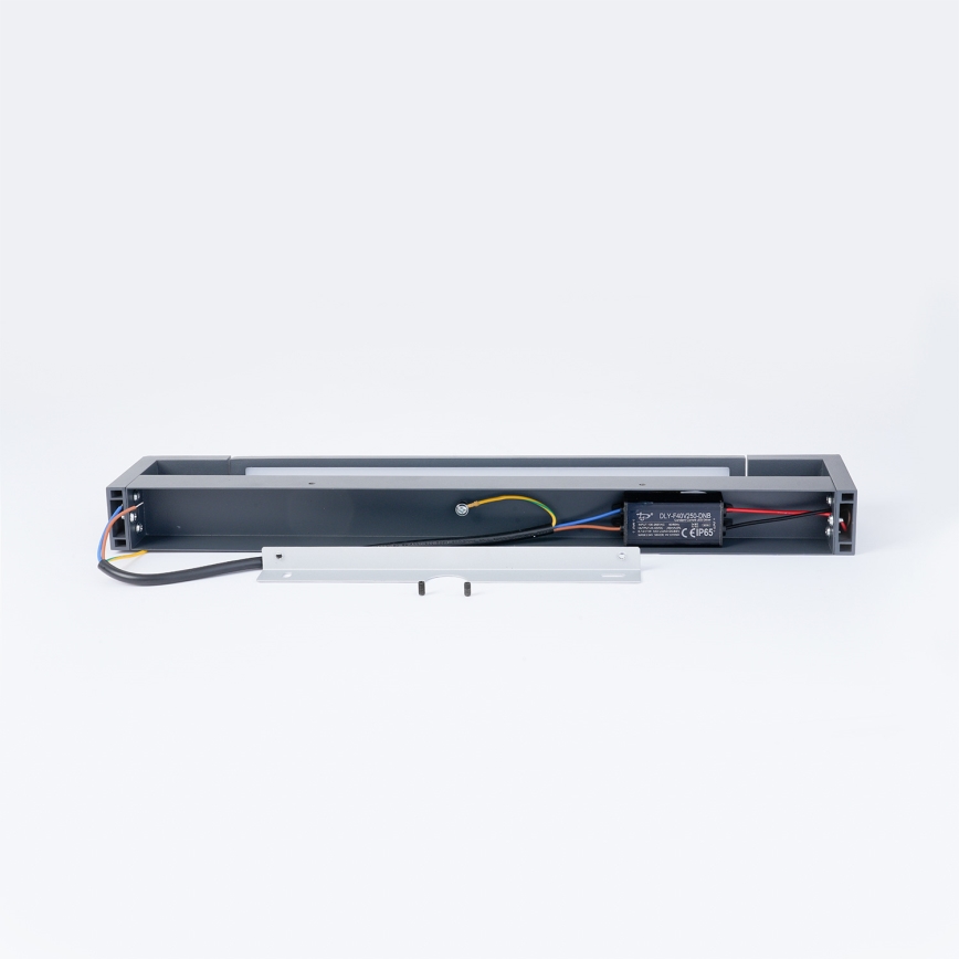 Brilagi - LED външно стенно осветително тяло AQUA LINE LED/12W/230V 45 cm IP44 антрацит CRI 90