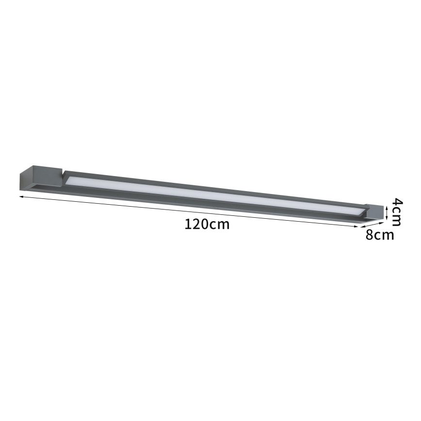 Brilagi - LED външно стеново осветително тяло AQUA LINE LED/36W/230V 120 см IP44 антрацит CRI 90
