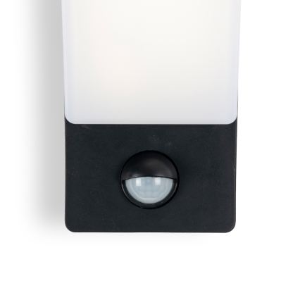 BRILAGI - LED външно стенно осветително тяло с датчик за движение и сумрак ARCELO LED/12W/230V IP65 черно