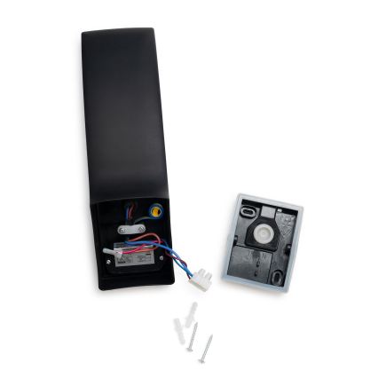 BRILAGI - LED външно стенно осветително тяло с датчик за движение и сумрак ARCELO LED/12W/230V IP65 черно