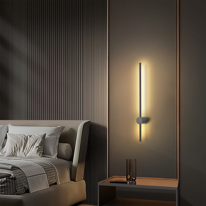 Brilagi - LED външно стенно осветително тяло AURA LED/12W/230V 3000K IP54 65 cm антрацит