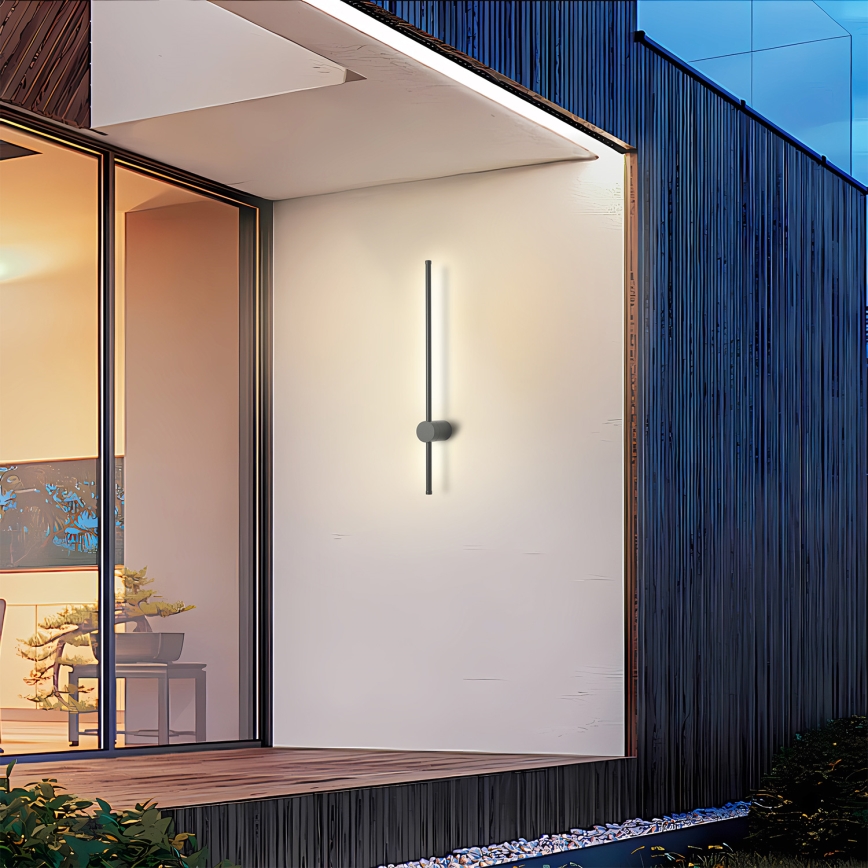 Brilagi - LED външно стенно осветително тяло AURA LED/12W/230V 3000K IP54 65 cm антрацит