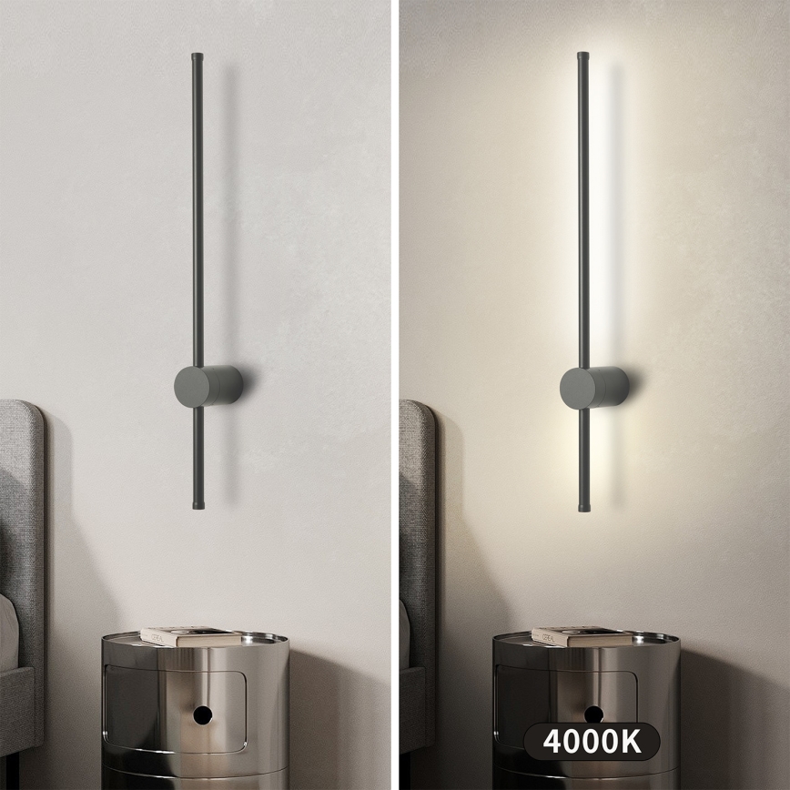 Brilagi - LED външно стенно осветително тяло AURA LED/12W/230V 4000K IP54 65 cm антрацит
