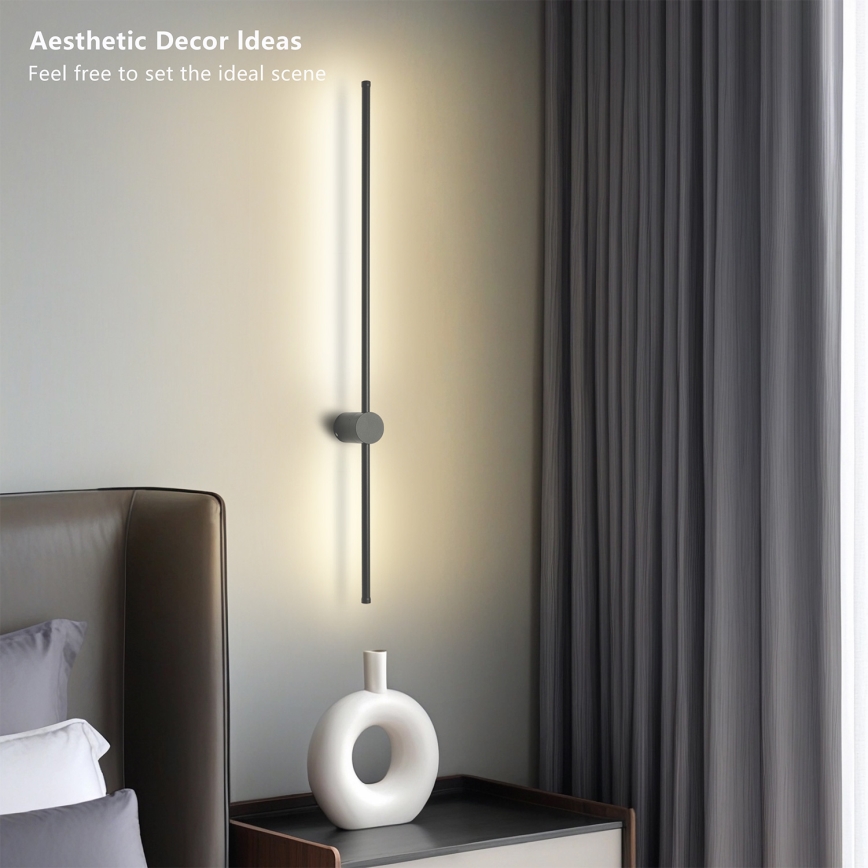 Brilagi - LED външно стенно осветително тяло AURA LED/20W/230V 3000K IP54 97 см антрацит CRI 90