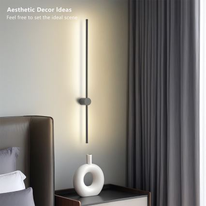 Brilagi - LED външно стенно осветително тяло AURA LED/20W/230V 4000K IP54 97 cm антрацит