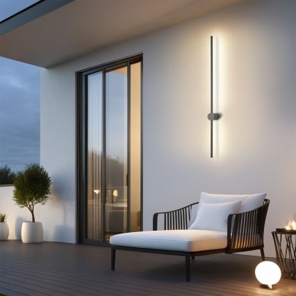 Brilagi - LED външно стенно осветително тяло AURA LED/20W/230V 4000K IP54 97 cm антрацит