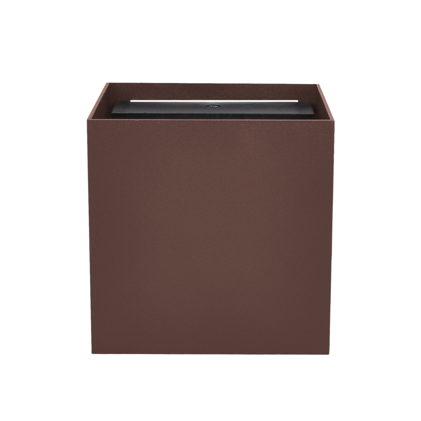 Brilagi - LED външно стенно осветително тяло CUBE LED/6W/230V кафяво IP54