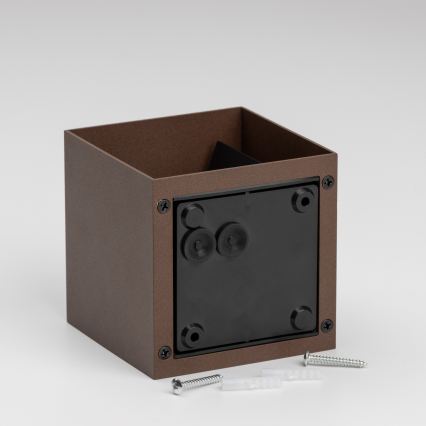 BRILAGI - LED външно стенно осветително тяло CUBE LED/6W/230V кафяво IP54