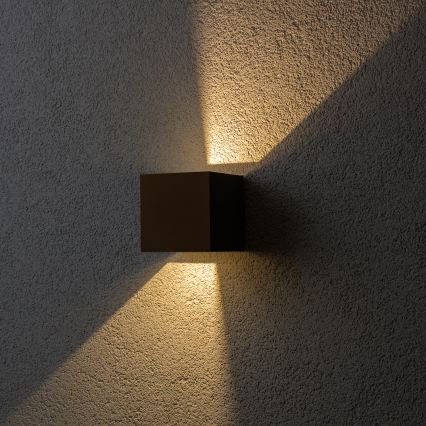 BRILAGI - LED външно стенно осветително тяло CUBE LED/6W/230V кафяво IP54