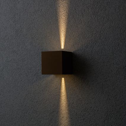 BRILAGI - LED външно стенно осветително тяло CUBE LED/6W/230V кафяво IP54