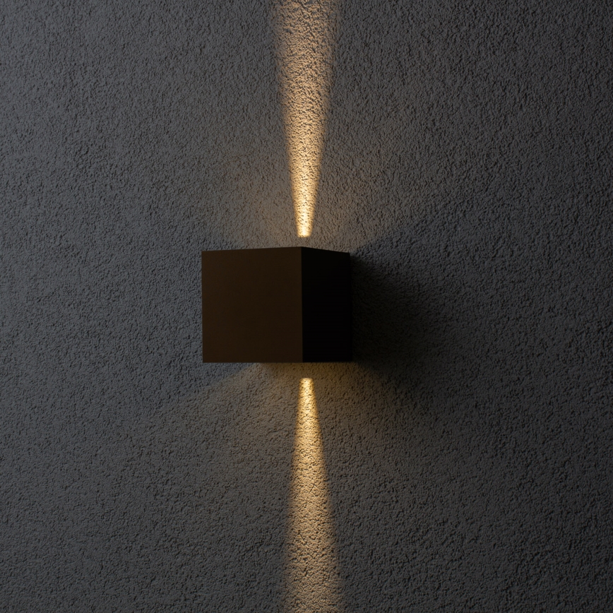 BRILAGI - LED външно стенно осветително тяло CUBE LED/6W/230V кафяво IP54
